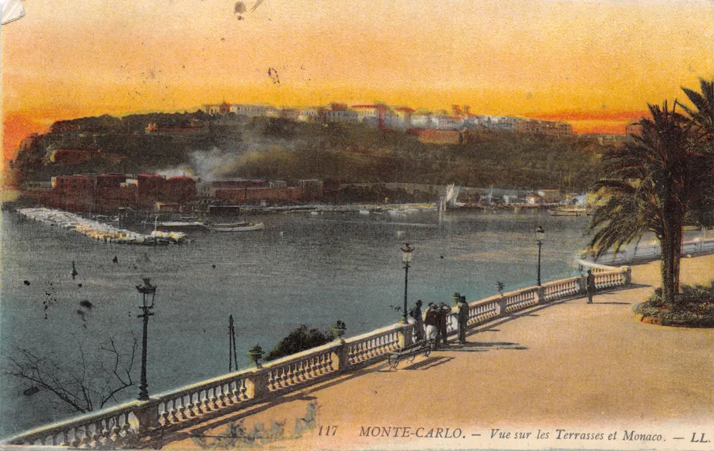 Monte-Carlo — Ansicht der Terrassen und Monaco — LL. N° 117 - Vorderseite