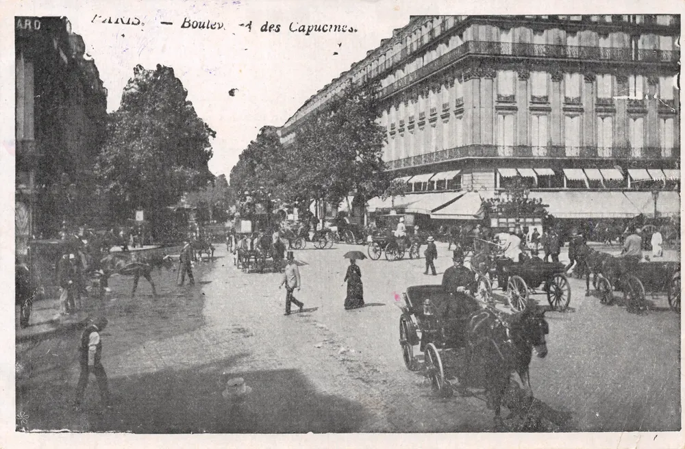 Paris — Boulevard des Capucines — editor A.R.D - Frente