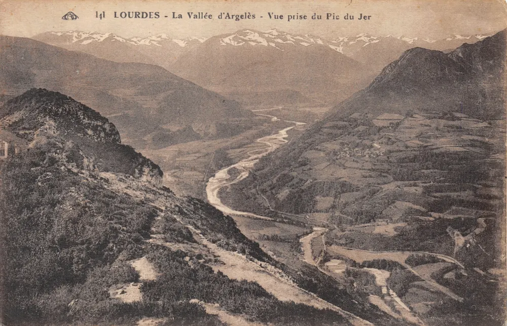 Lourdes - Tal der Argelès - Aussicht vom Pic du Jer - Vorderseite