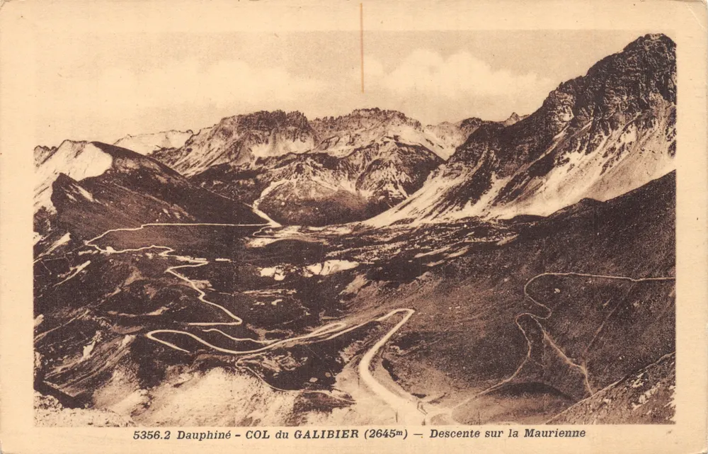 Dauphiné - COL DU GALIBIER (2645m) — Abstieg nach Maurienne - Vorderseite