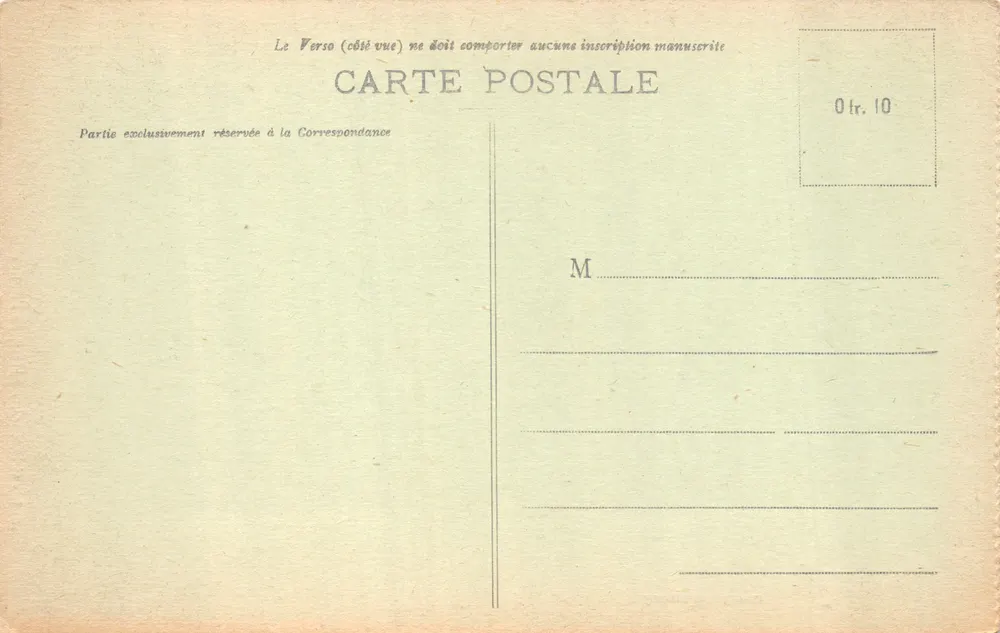 Carnac — Ansicht des Kirchentors — Verlag Laurent-Nel, Rennes, Nr. 1018 - Rückseite