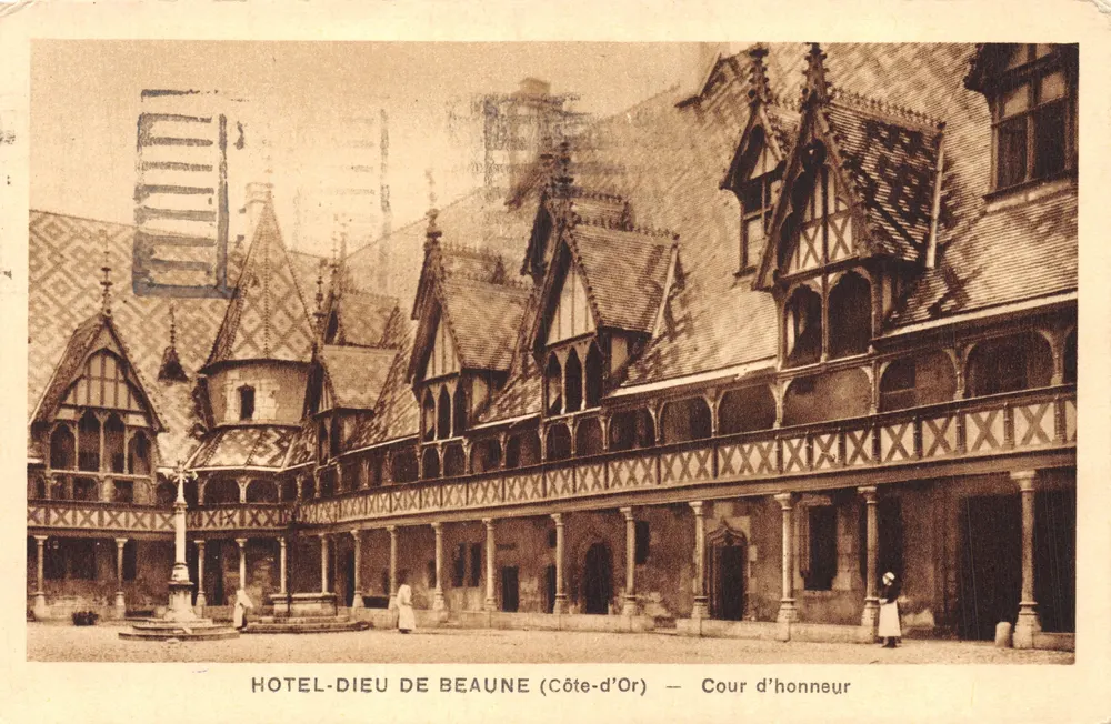 Hôtel-Dieu de Beaune (Côte-d'Or) — Cour d'honneur — Verleger BRAUN & Cie, Dijon - Vorderseite