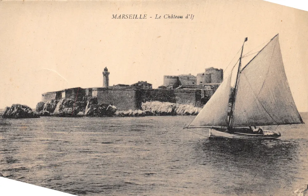 Marseille — O Castelo de If — editor não visível - Frente