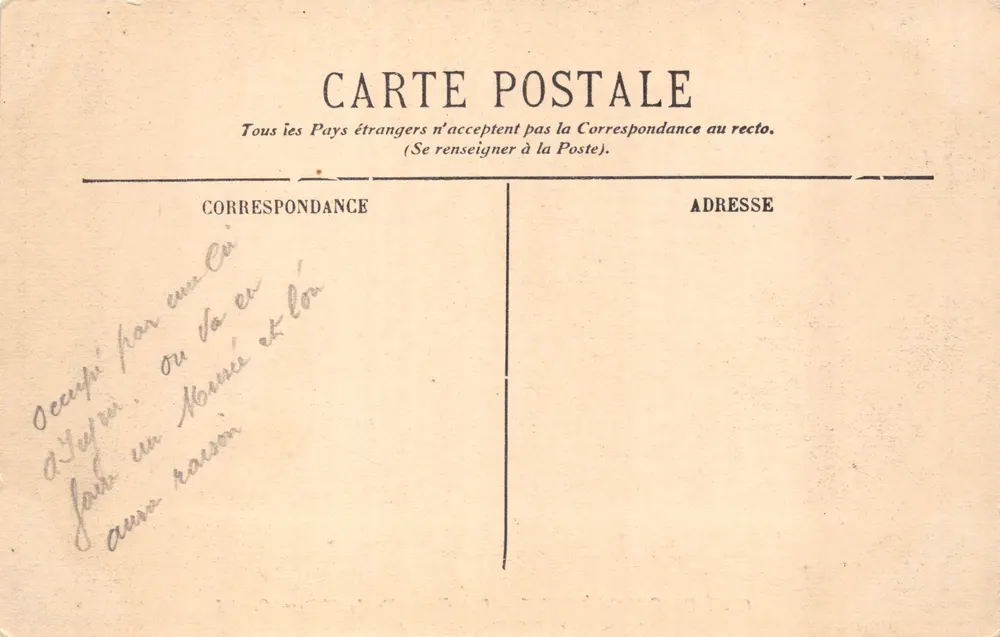 Cidade de Carcassonne — Vista geral do Castelo Comtal — (E. Roudière, Ed.-Impressor) - Verso