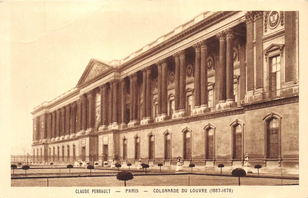 Colonnade des Louvre — architektonische Ansicht — Claude Perrault — Paris — (1687-1678) - Vorderseite