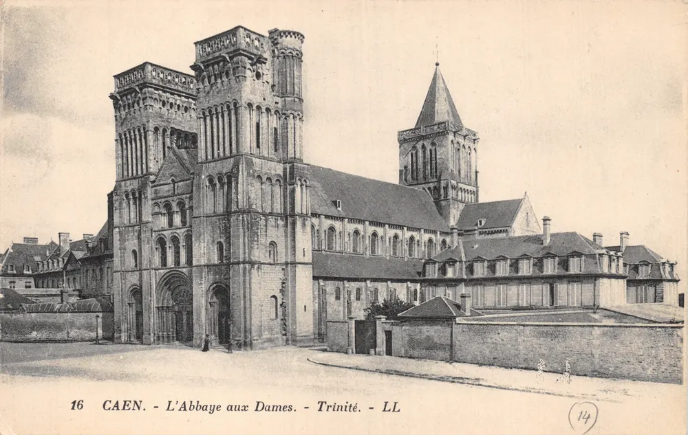 Caen — A Abadia das Dames — editor LL, n.º 16 - Frente