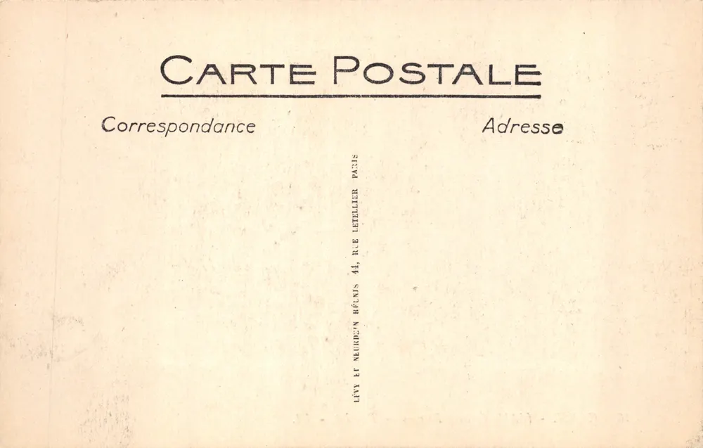 Caen — A Abadia das Dames — editor LL, n.º 16 - Verso