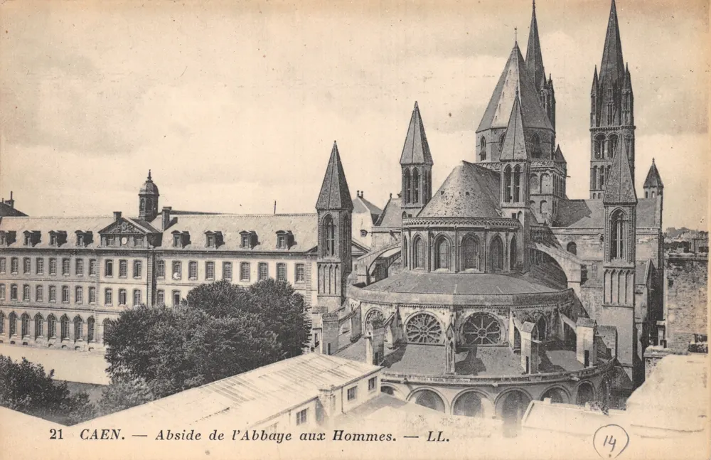 Caen — Abside de l'Abbaye aux Hommes — LL. n°21 - Recto