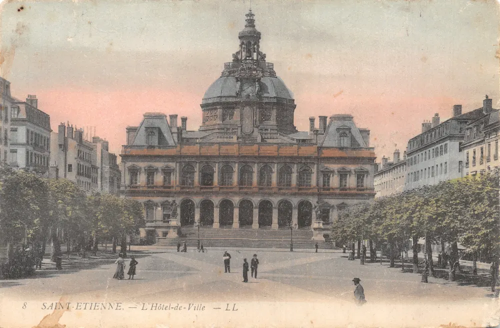 Saint-Étienne — L'Hôtel-de-Ville — éditeur LL, n°8 - Recto