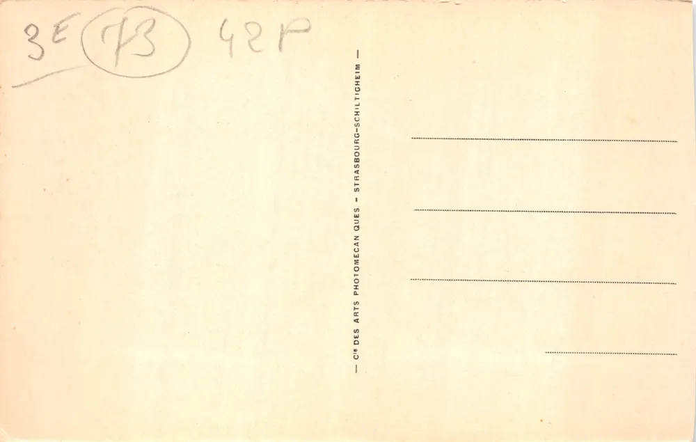 Aix-les-Bains — La plage (Pétriaux, arch.) — LL. n° 164 - Verso