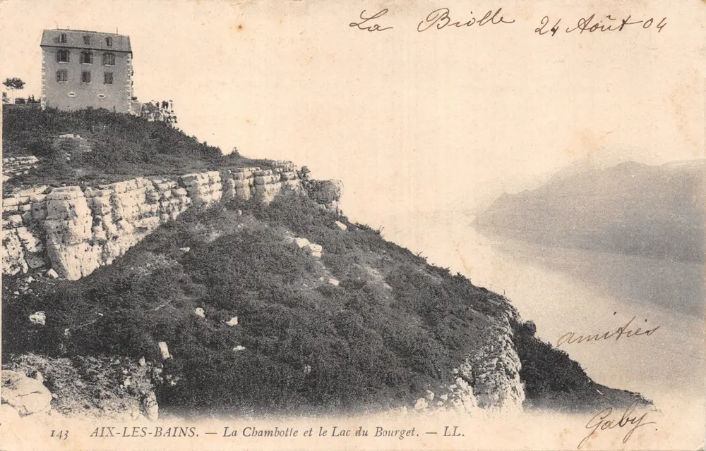 Aix-les-Bains — La Chambotte und See Bourget — Verlag LL, Nr. 143 - Vorderseite
