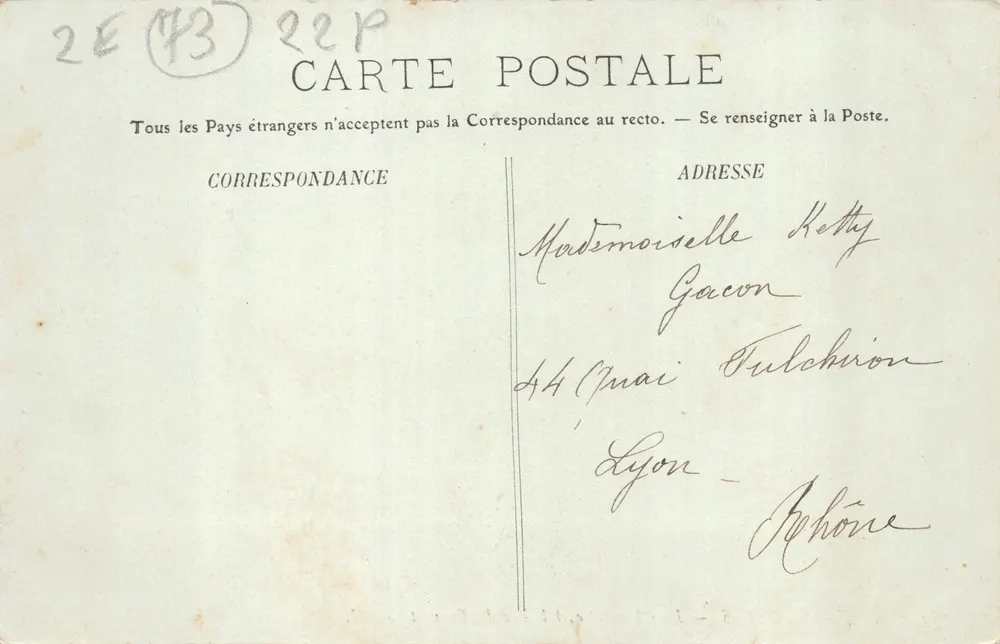 Aix-les-Bains — La Chambotte und See Bourget — Verlag LL, Nr. 143 - Rückseite