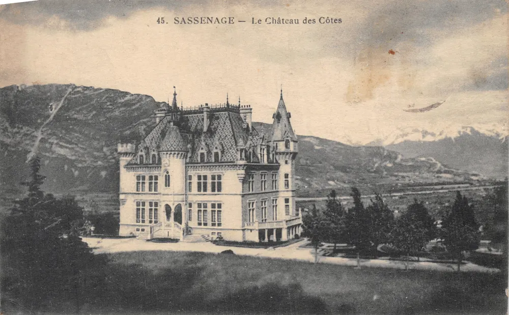 Sassenage — Ansicht des Château des Côtes — P. GAUDE, photo-Verleger - Grenoble - Vorderseite