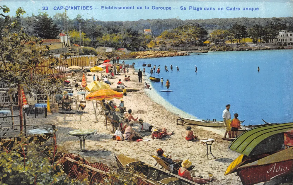 Cap-d'Antibes — Einrichtung von Garoupe — Seine Strände in einzigartigem Ambiente — Verlag Adia - Vorderseite