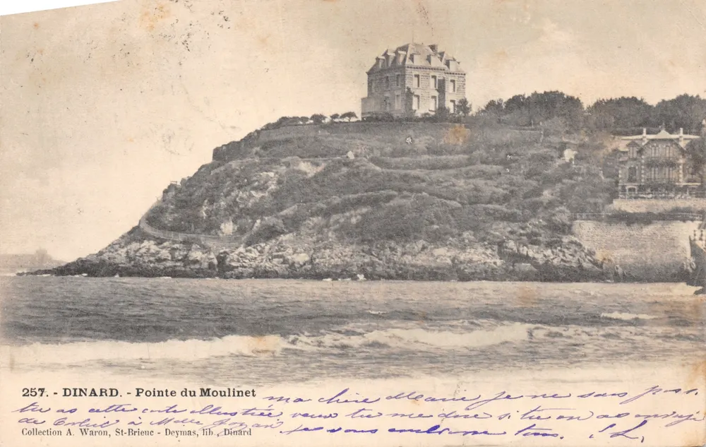Dinard - Pointe du Moulinet — Schloss auf Klippe, Verlag St-Briec - Deymas, n°257 - Vorderseite
