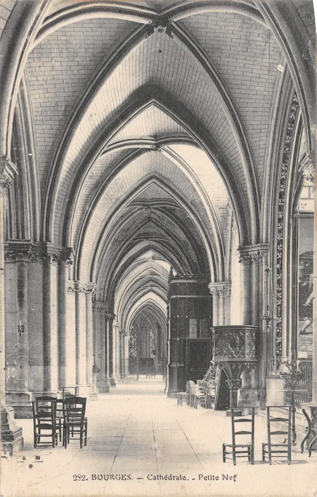 Cathédrale de Bourges — Nef — Éditeur : L. M. (n° 292) - 앞면