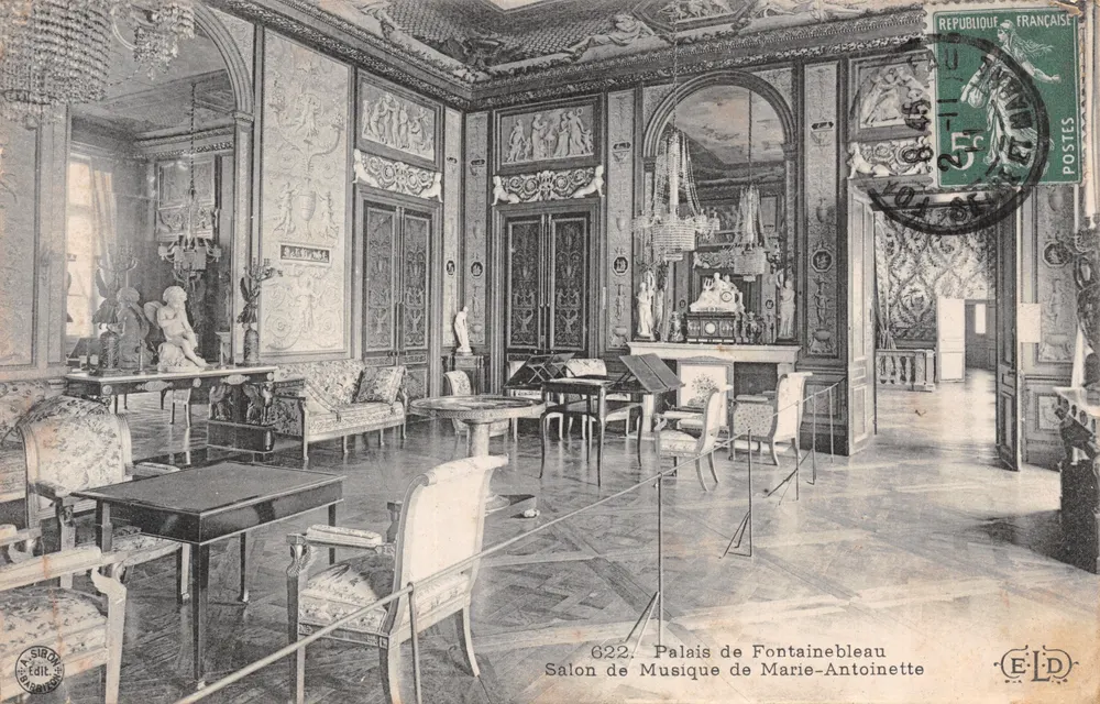 Musikzimmer — Schloss Fontainebleau — Verlag ELD, Nr. 622 - Vorderseite