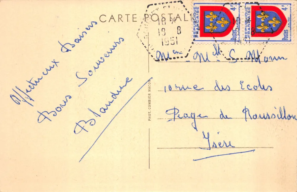 Le Puy (Hte-Loire) — Die vier Felsen — Phot. Combier Macon n°189 - Rückseite