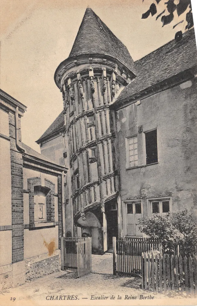 Chartres — Treppen der Königin Bertbe — Verlag nicht sichtbar, Seriennummer 19 - Vorderseite