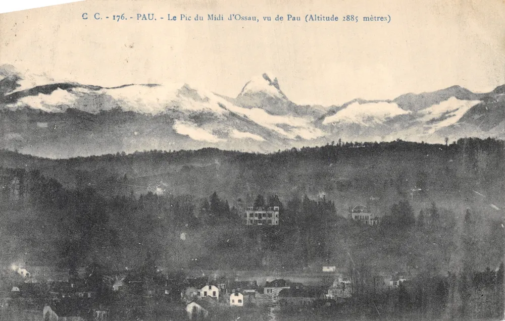 Pic du Midi d'Ossau — Ansicht von Pau (Höhe 2885 Meter) — C.C. 176. PAU - Vorderseite