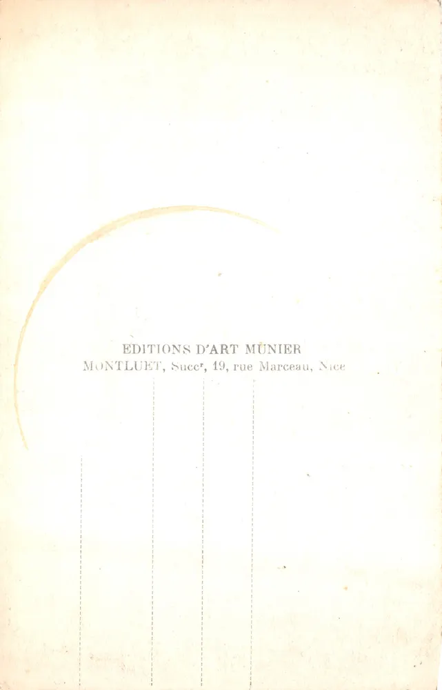 Cannes — Gärten des Casinos — Verlag MUNIER, Nr. 245 - Rückseite