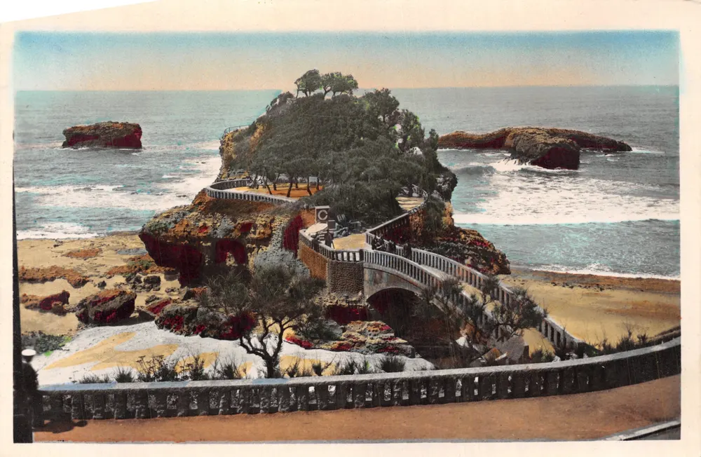 Biarritz — Der Basta-Felsen — Éditions d'Art BARBÉROUSSE, n°134 - Vorderseite