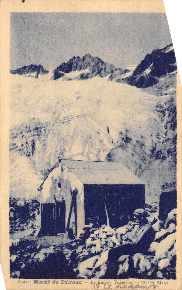 Massif du Pelvoux — Der Tukett-Refugium und der Weiße Gletscher — Verlag La Oledans - Vorderseite