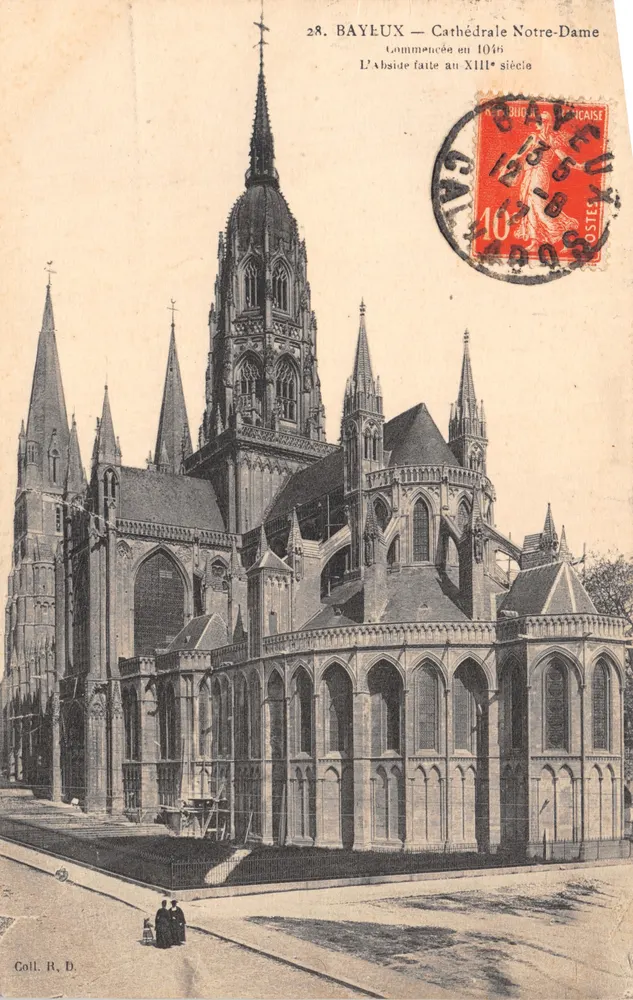 Bayeux — Cathédrale Notre-Dame — éditeur R. D. Coll. n°28 - Recto