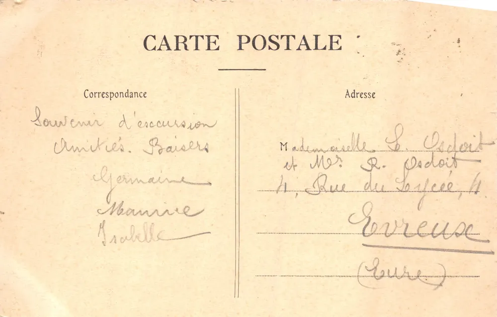 Bayeux — Cathédrale Notre-Dame — éditeur R. D. Coll. n°28 - Verso