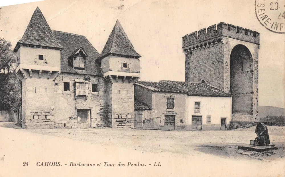 Cahors — Barbacane et Tour des Pendus — LL - 表面