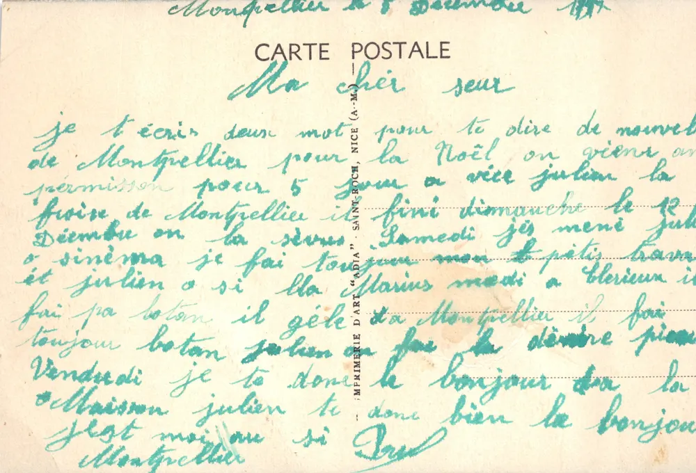 Palavas-les-Flots — Ansicht der linken Seite der Strand — Verlag Adlia, Nr. 18 - Rückseite