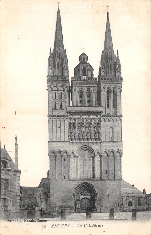 Angers — Die Kathedrale — Artaud et Nozais, Nantes, n°30 - Vorderseite