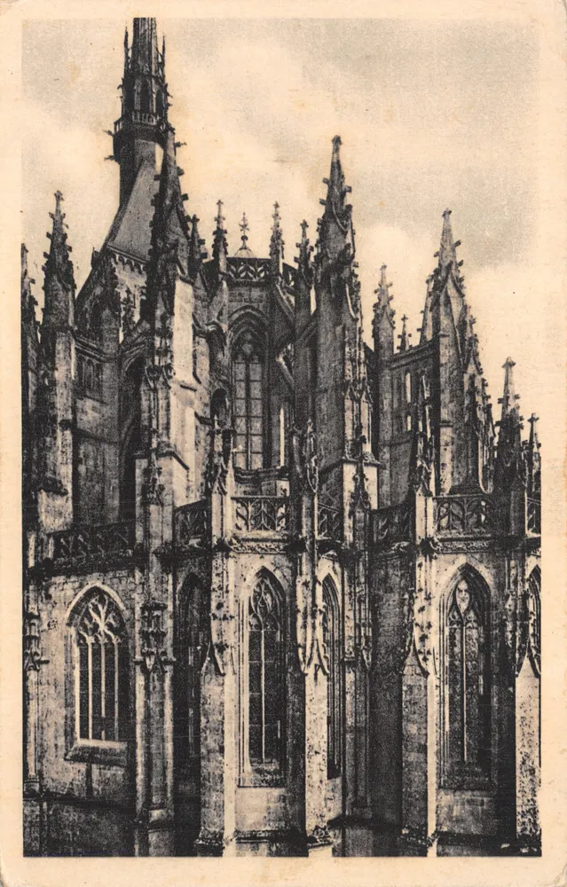 Abtei Mont-Saint-Michel — Aisle der Abteikirche — Serv. Commercial Monuments Historiques, Paris - Vorderseite
