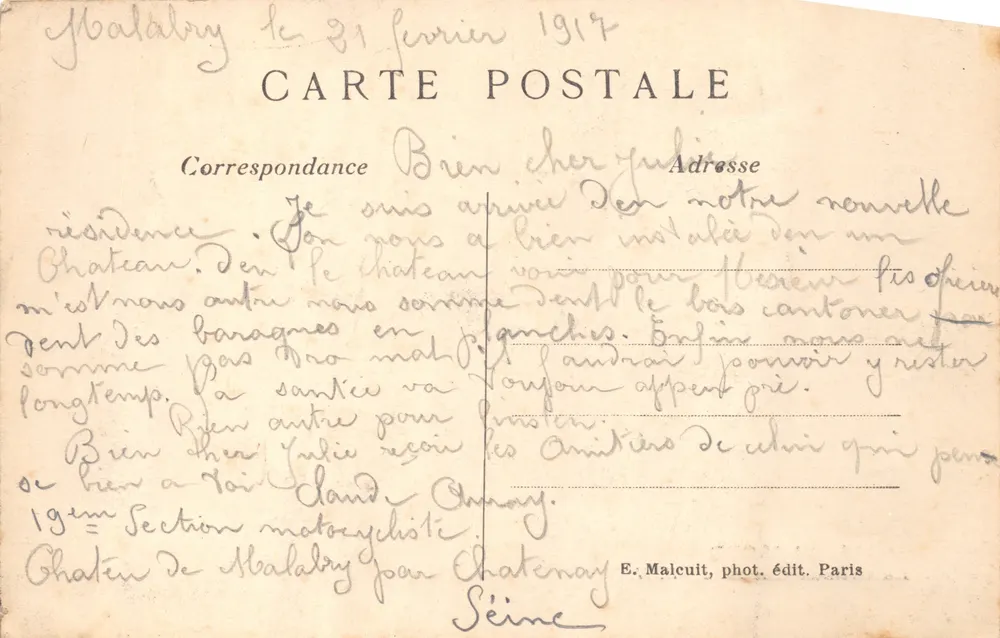 St-Cloud — La Grande Cascade — E.M. n°2795 - पीछे