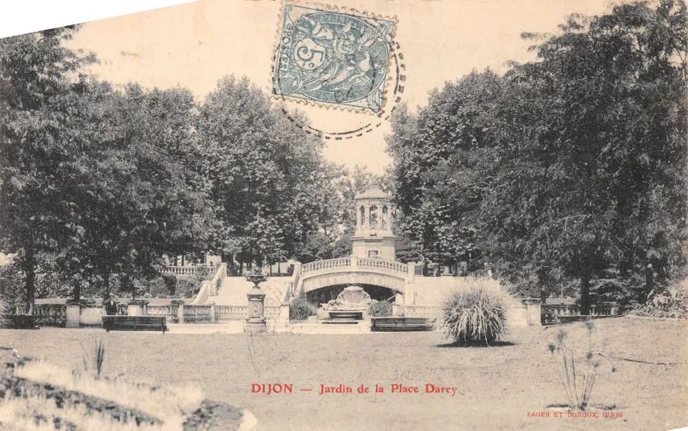 Dijon — Garten der Place Darcy — Verlag EAUER ET DURUOX, n° 16 - Vorderseite
