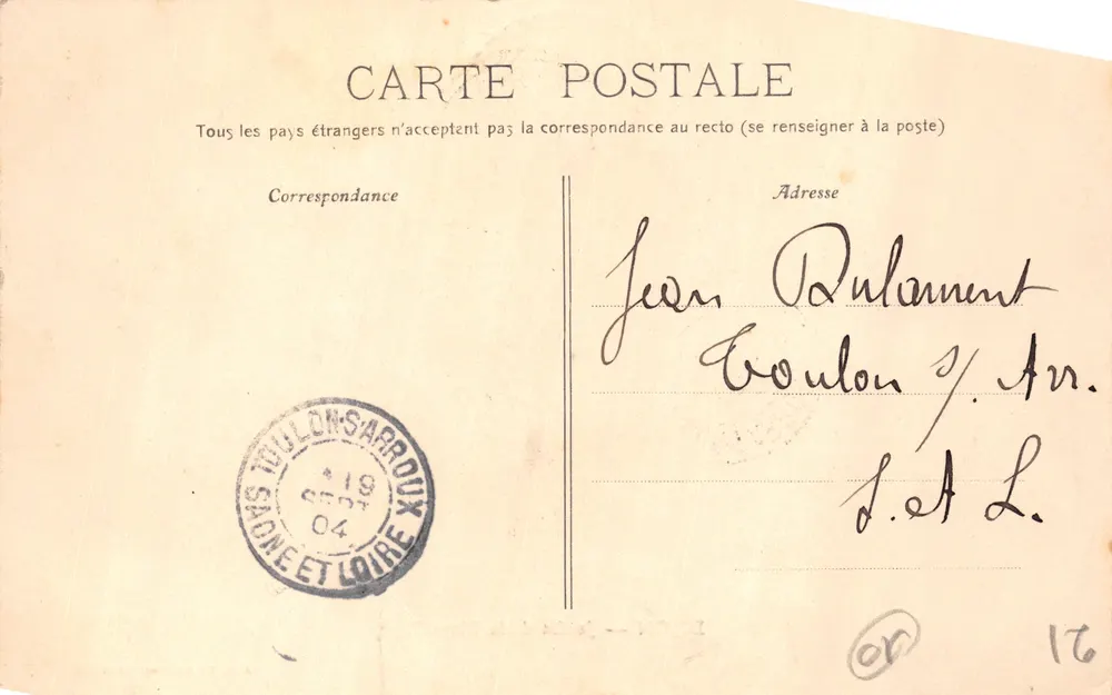 Dijon — Garten der Place Darcy — Verlag EAUER ET DURUOX, n° 16 - Rückseite