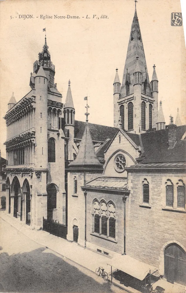 Dijon — Église Notre-Dame — L. V., édit - 앞면