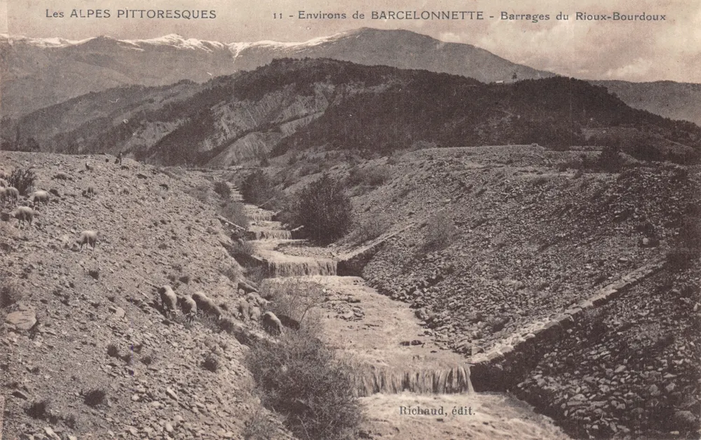 Die PITTORESCHEN ALPEN — Um BARCELONNETTE - Staudämme Rioux-Bourdoux — Richaud, Verlag - Vorderseite