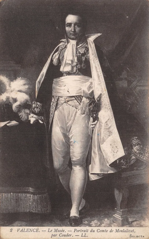 Valence — Le Musée — Portrait du Comte de Monlalivet, par Couder — éditeur SELECTA - Recto