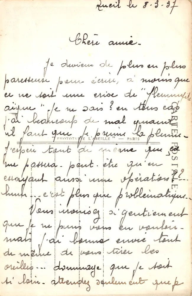 Paris — Der Arc de Triomphe und der Place de l'Étoile — Verlag A.C. n° 40 - Rückseite