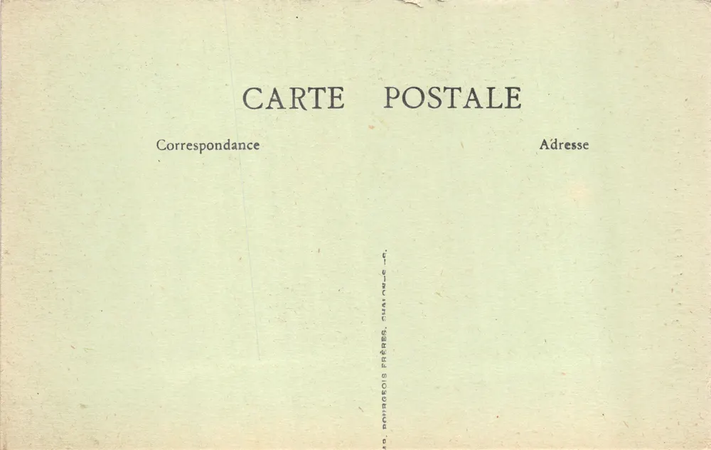 Paray-le-Monial — Dach des Heiligen Herzens — Verlag B. F. Chalon, Nr. 64 - Rückseite