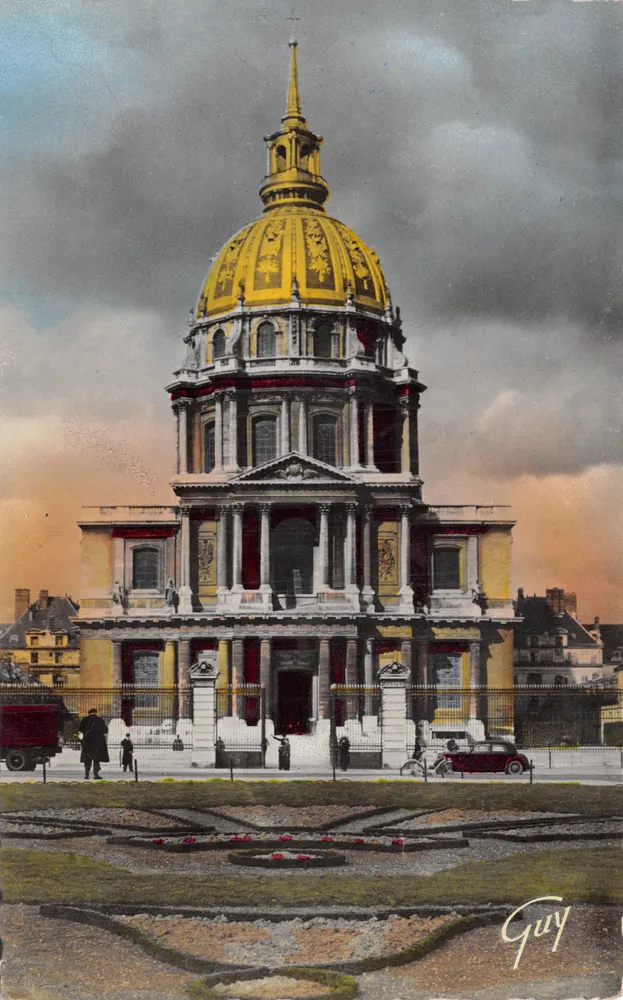 Dach des Invalides — Ansicht des goldenen Daches und der klassischen Fassade — Verlag GUY, Nr. 430 - Vorderseite