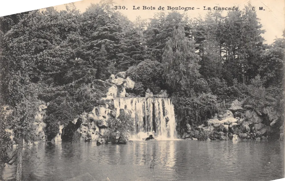 Le Bois de Boulogne – La Cascade — C.M. n°330 - Recto