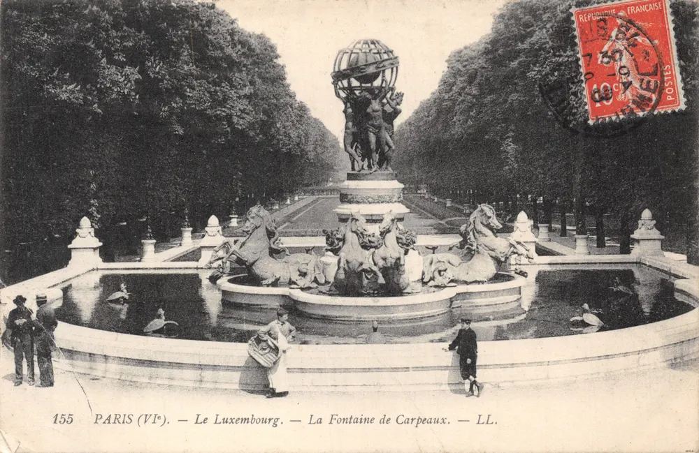Paris (VI.) — Der Luxembourg — Die Fontaine de Carpeaux — LL. — Nr. 155 - Vorderseite