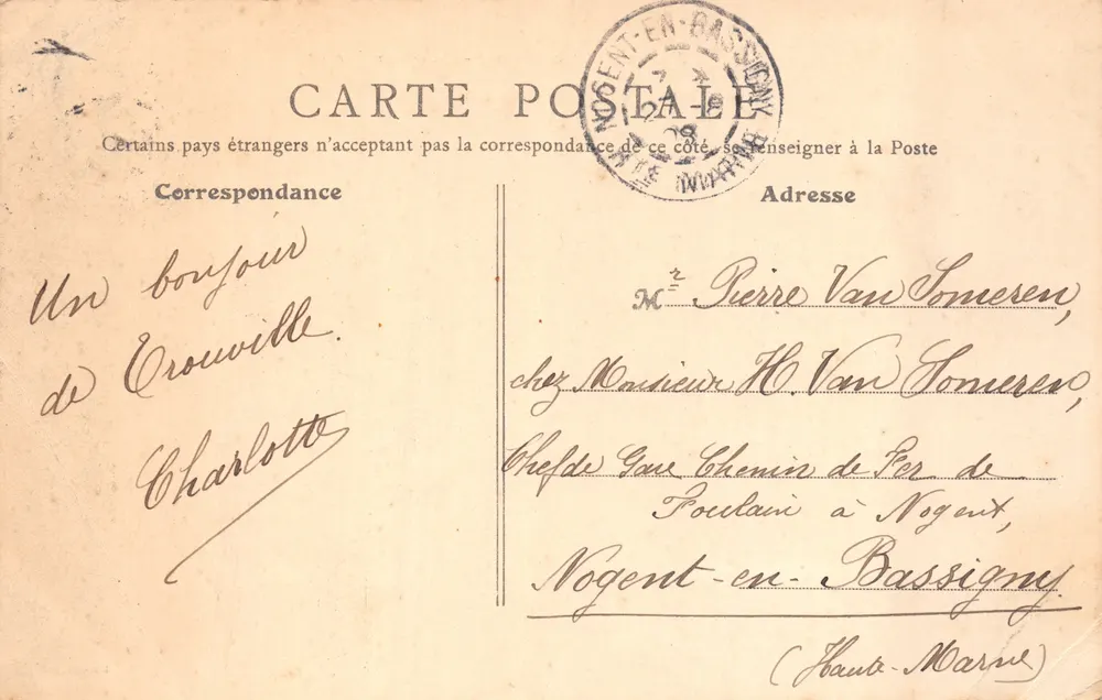 Trouville (Calvados) — Die beiden Pierse — B. F., Paris - Rückseite