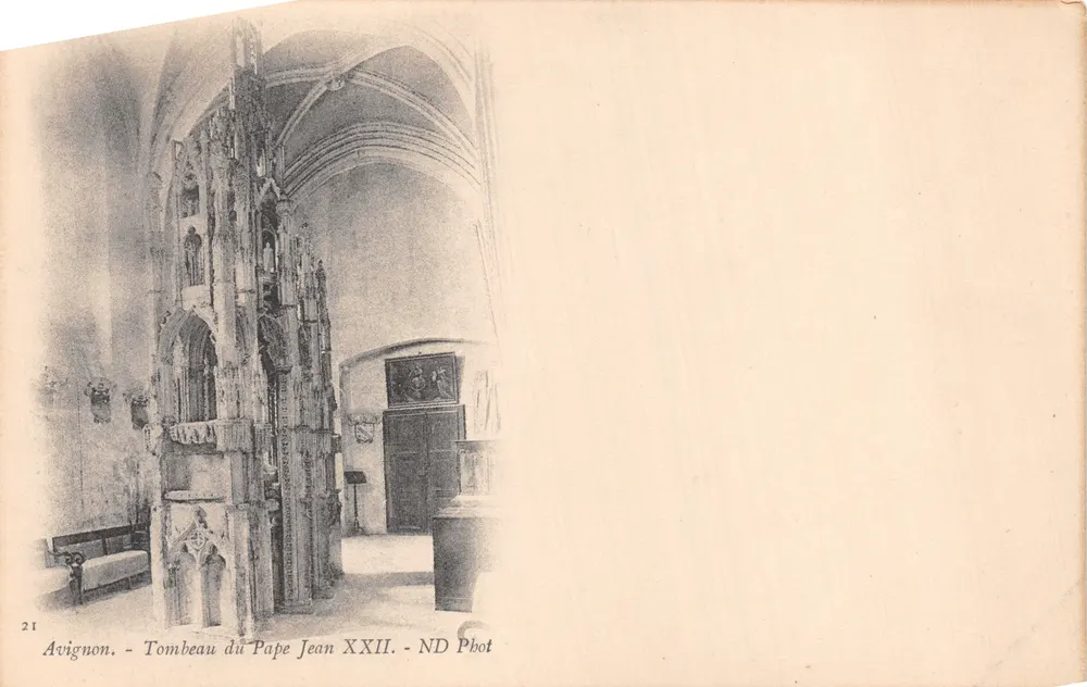 Avignon — Grabmal des Papstes Johannes XXII — ND Phot - Vorderseite