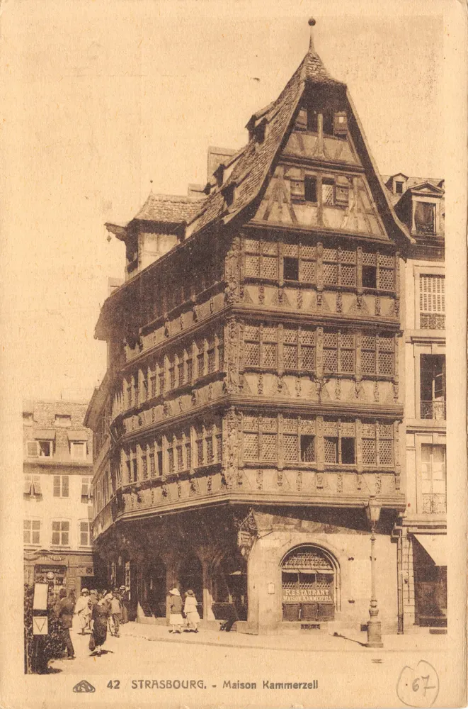 Straßburg - Haus Kammerzell — Verlag DRUCK AUF DER KARTENKarte n°42 - Vorderseite