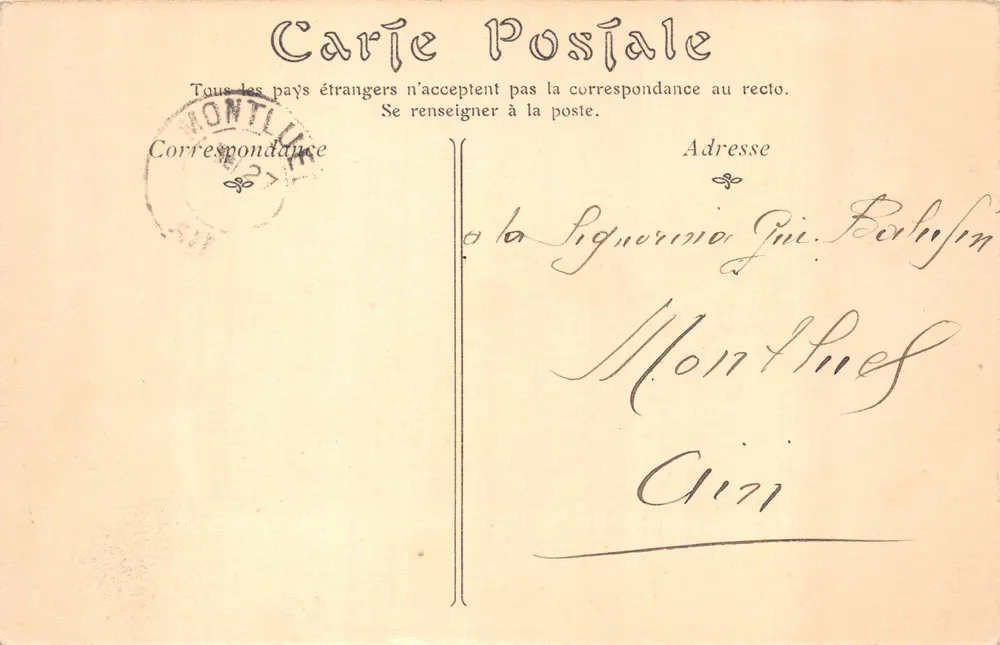 Vallée du COUSIN — Sous-Roche — ND Pkot - Verso