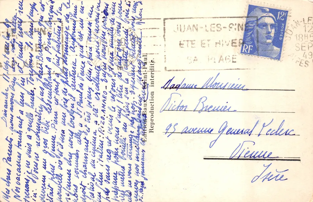 Saint Paul (A.M.) — La Fontaine — Edição Baux - Verso