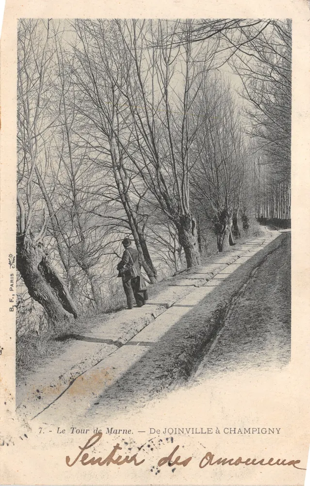 Tour de Marne — Von JOINVILLE nach CHAMPIGNY — B. F., PARIS - Vorderseite